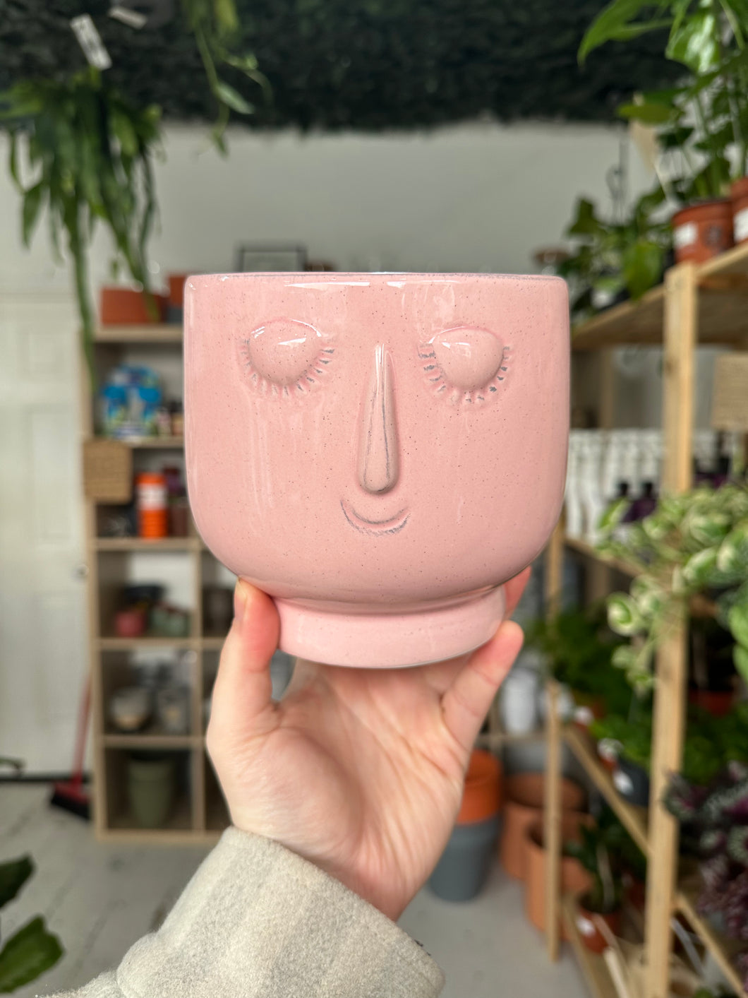 Pink Face Pot