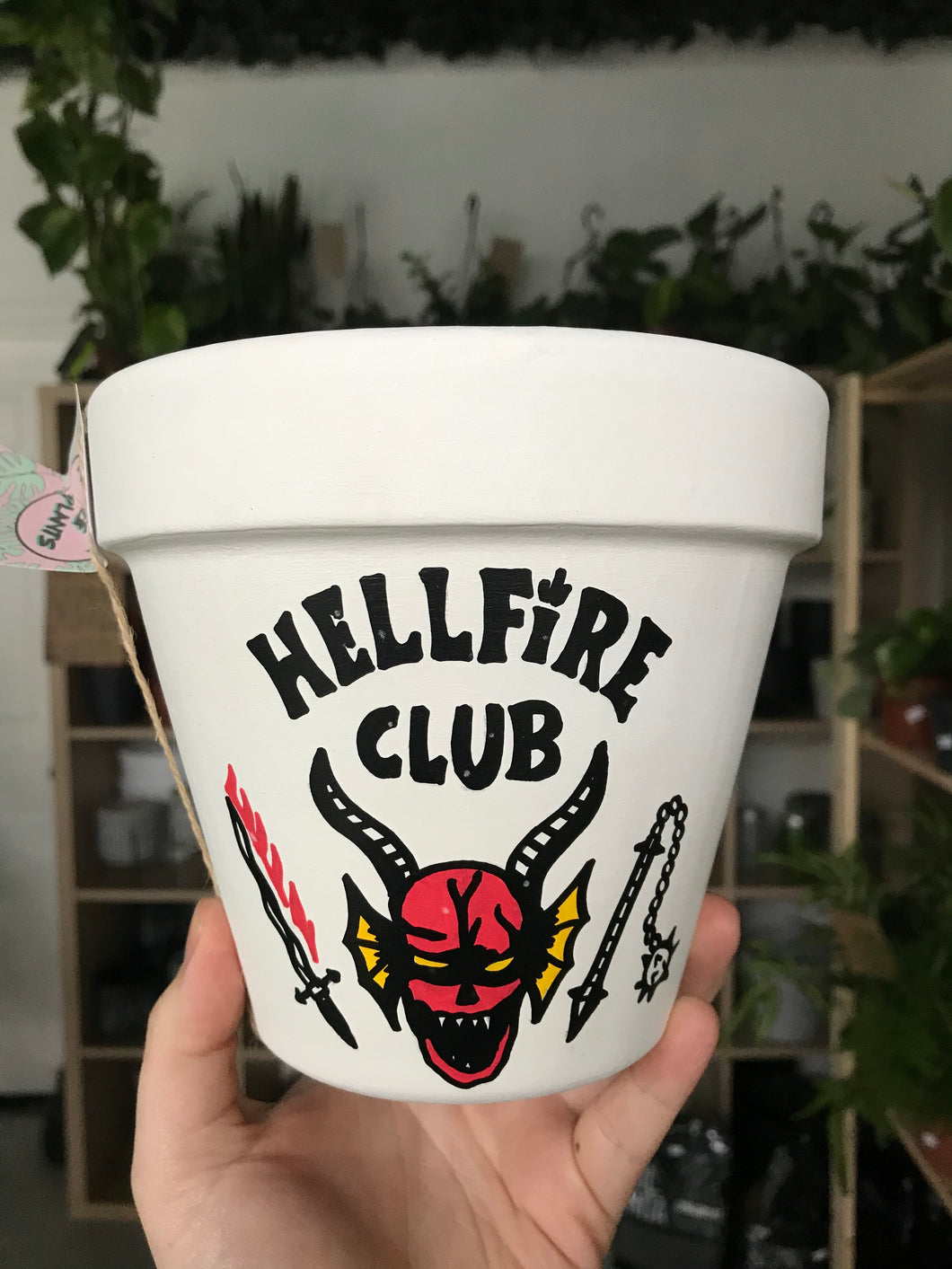 Hellfire Club Pot with Saucer
